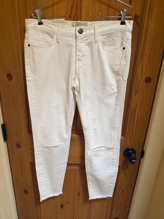 Current/Elliott Denim - NWT! Current/Elliott White Skinny Jeans with Subtle Knee Slits